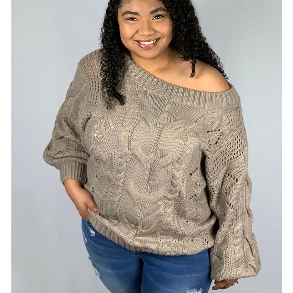 Off the shoulder sweater